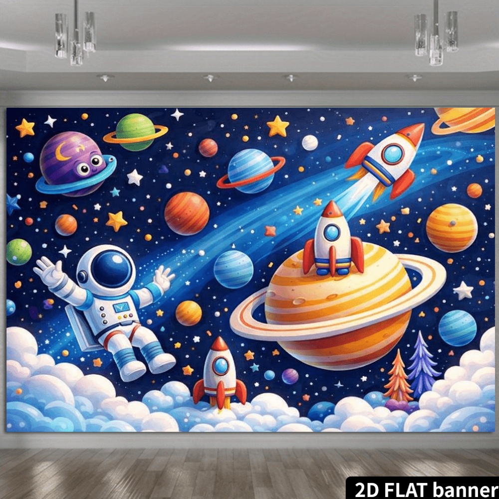 ผ้าม่านตกแต่งผนังลายกาแล็กซีอว - Science Nursery บทวิจารณ์และราคา